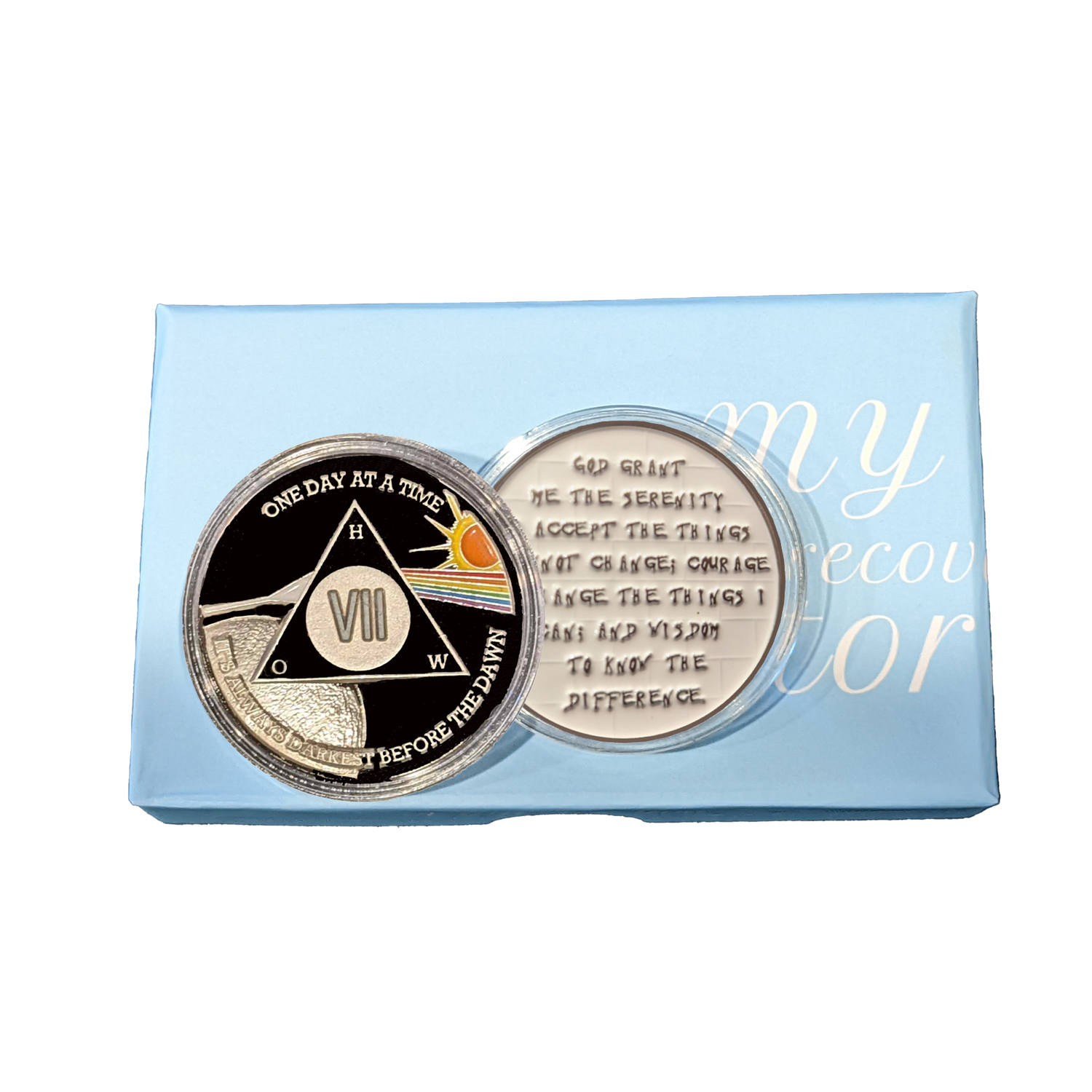 Sun & Moon AA Coin 1-60yrs Sobriety Chip