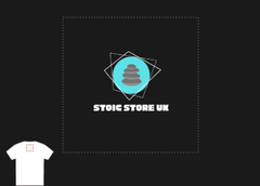 Stoic Store Logo on Black